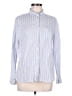 Guideboat Co. 100% Linen Stripes Blue Long Sleeve Button-Down Shirt Size M - photo 1