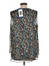 Cristina B. 100% Polyester Blue Sleeveless Blouse Size L - photo 2