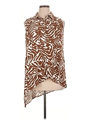 Ellen Tracy Sleeveless Button-Down Shirt (view 1)