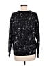 Leallo 100% Cotton Stars Black Pullover Sweater Size M - photo 2