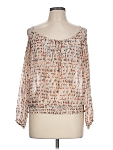GUESS by Marciano 3/4 Sleeve Silk Top (view 1)