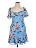 GB 100% Polyester Blue Cocktail Dress Size XL - photo 1