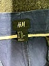 H&M 100% Cotton Solid Blue Cargo Shorts Size 33R - photo 3