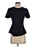 BCBGMAXAZRIA Black Short Sleeve Top Size S - photo 1
