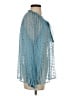 Aratta Silent Journey Stripes Blue Long Sleeve Blouse Size S - photo 4