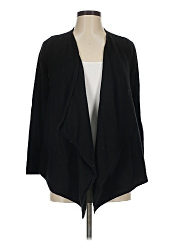 Black Saks Fifth Avenue Cashmere Cardigan (view 1)