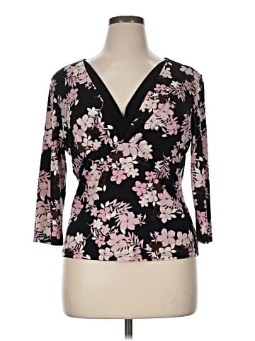 Christopher & Banks 3/4 Sleeve Blouse (view 1)