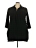 Blooming Jelly 100% Polyester Black 3/4 Sleeve Blouse Size XXL - photo 1