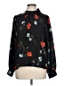 CeCe 100% Polyester Black Long Sleeve Blouse Size L - photo 1