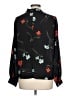 CeCe 100% Polyester Black Long Sleeve Blouse Size L - photo 2