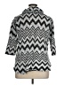 Sundays 100% Polyester Chevron-herringbone Silver Pullover Sweater Size XL (4) - photo 2