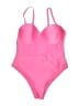 Unbranded Solid Pink One Piece Swimsuit Size XXXL - photo 1