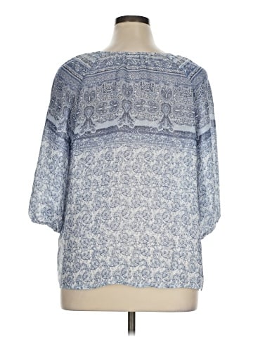 Como Blu 3/4 Sleeve Blouse (view 2)