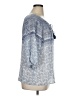 Como Blu 100% Rayon Blue 3/4 Sleeve Blouse Size XL - photo 4