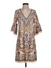 Hale Bob Paisley Tan Casual Dress Size S - photo 1