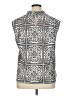 Ann Taylor LOFT 100% Polyester Silver Sleeveless Blouse Size XL - photo 2