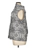 Ann Taylor LOFT 100% Polyester Silver Sleeveless Blouse Size XL - photo 5