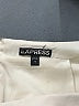 Express 100% Polyester Solid Ivory Formal Skirt Size 10 - photo 4
