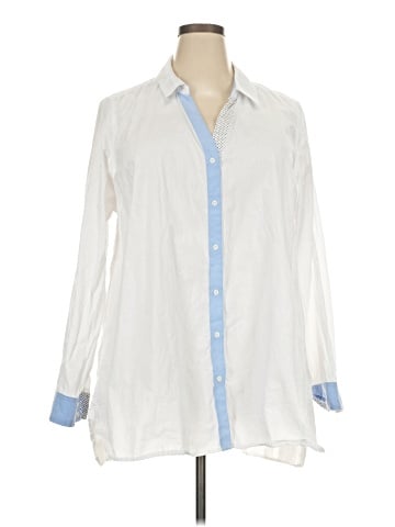 Lane Bryant Long Sleeve Button-Down Shirt (view 1)