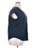 Fun2Fun 100% Polyester Polka Dots Blue Short Sleeve Blouse Size XXL - photo 4