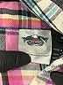 Harley Davidson 100% Cotton Plaid Pink Short Sleeve Button-Down Shirt Size XL - photo 7