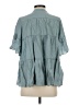 The Impeccable Pig Teal Short Sleeve Blouse Size S - photo 2