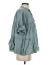 The Impeccable Pig Teal Short Sleeve Blouse Size S - photo 4