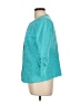 Coldwater Creek 100% Cotton Teal Blazer Size 10 - photo 5