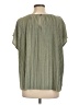 Purejill Green Short Sleeve Blouse Size L - photo 2