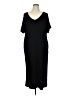 Cherish Solid Black Casual Dress Size 0X - photo 1