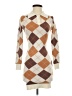 Willow & Wind Argyle Brown Casual Dress Size XS - photo 1