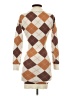 Willow & Wind Argyle Brown Casual Dress Size XS - photo 2