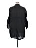 Torrid 100% Cotton Black 3/4 Sleeve Button-Down Shirt Size 2X Plus (2) - photo 2
