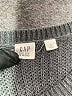 Gap 100% Cotton Color Block Gray Pullover Sweater Size L - photo 7