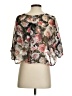 Millau 100% Polyester Brown 3/4 Sleeve Blouse Size S - photo 2