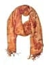 Unbranded 100% Wool Paisley Floral Orange Scarf One size - photo 1