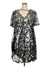Xhilaration 100% Polyester Stars Silver Cocktail Dress Size 2X - photo 2