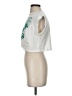 Micas Green White Short Sleeve Top Size S - photo 5