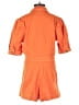 Day + Moon Solid Orange Romper Size S - photo 2