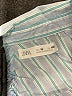 Zara Stripes Blue 3/4 Sleeve Button-Down Shirt Size 10 - photo 7
