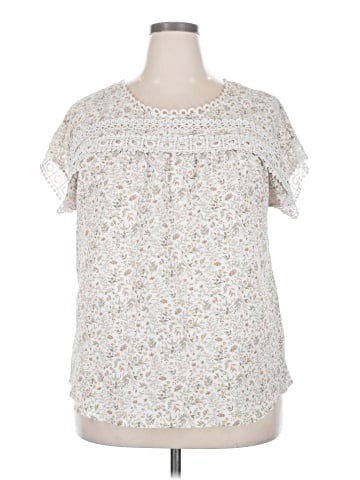 Flower & Feather Short Sleeve T-Shirt (view 1)