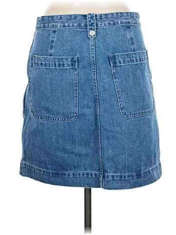 Madewell Denim Pleated Mini Skirt in Upton Wash (view 2)