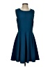 Everly 100% Polyester Solid Blue Cocktail Dress Size S (estimated) - photo 1