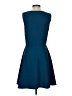 Everly 100% Polyester Solid Blue Cocktail Dress Size S (estimated) - photo 2