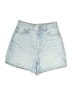 Zara Blue Denim Shorts Size 4 - photo 1