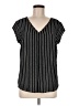 Unbranded 100% Polyester Black Short Sleeve Blouse Size M - photo 1