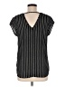 Unbranded 100% Polyester Black Short Sleeve Blouse Size M - photo 2