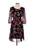 Kate and Lily 100% Polyester Print Black Cocktail Dress Size 8 - photo 1