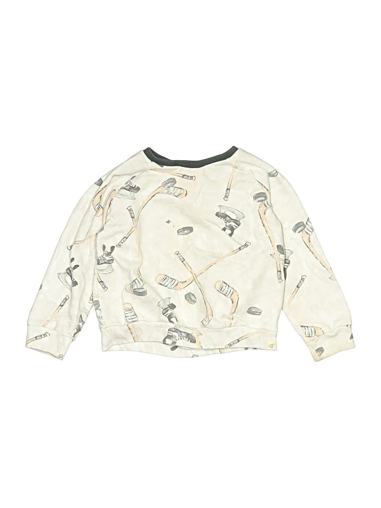 Pre-owned Burt's Bees Baby Kids' Long Sleeve T-shirt In Ivory