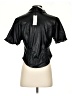 Bagatelle 100% Polyurethane Black Short Sleeve Blouse Size S - photo 2